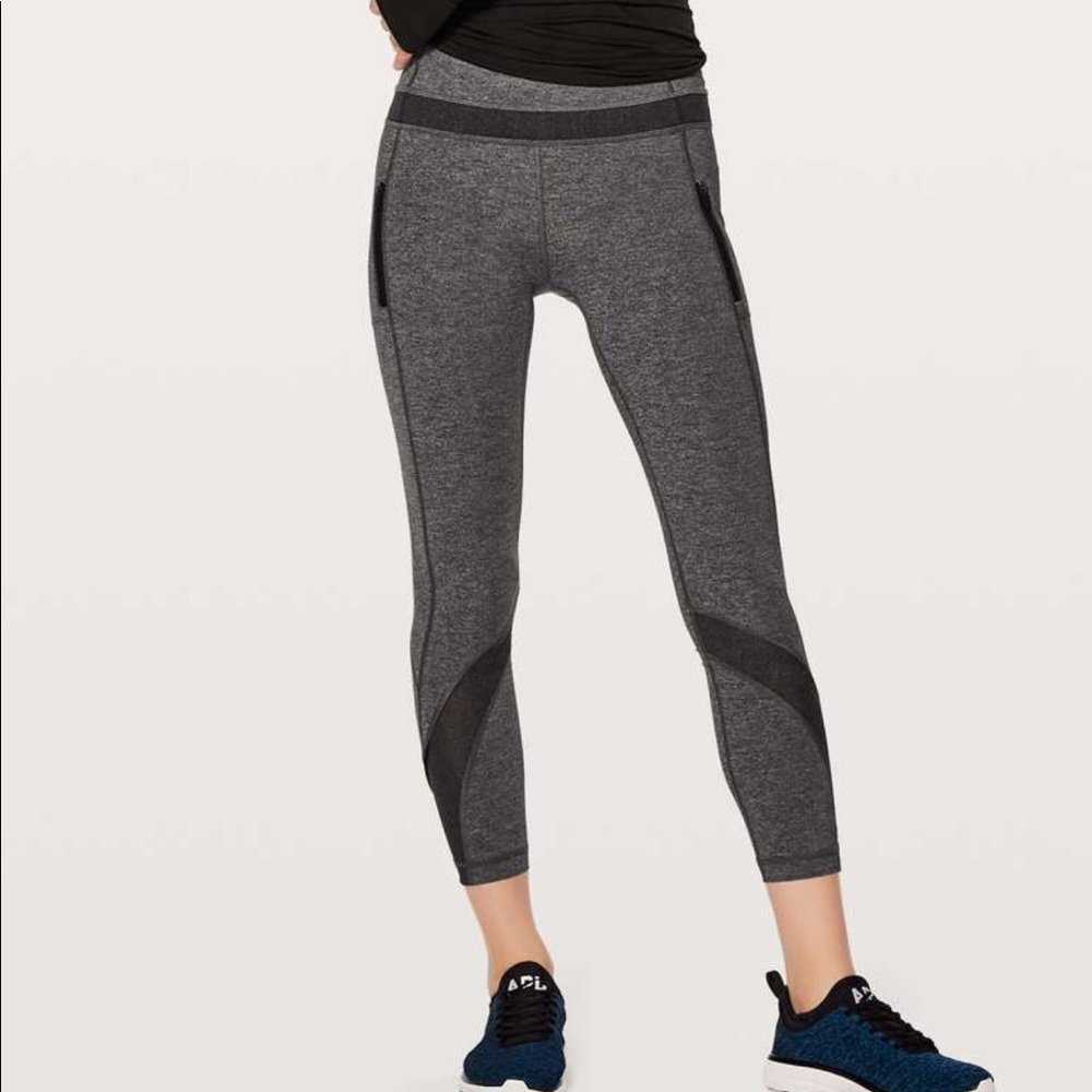 Lululemon Inspire Tight Heathered Black